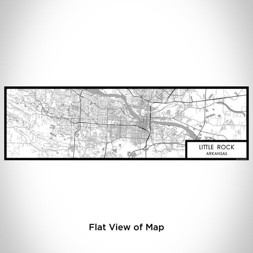Flat View of Map Custom Little Rock Arkansas Map Enamel Mug in Classic