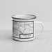 Right View Custom Little Rock Arkansas Map Enamel Mug in Classic