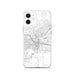 Custom Little Rock Arkansas Map iPhone 12 Phone Case in Classic