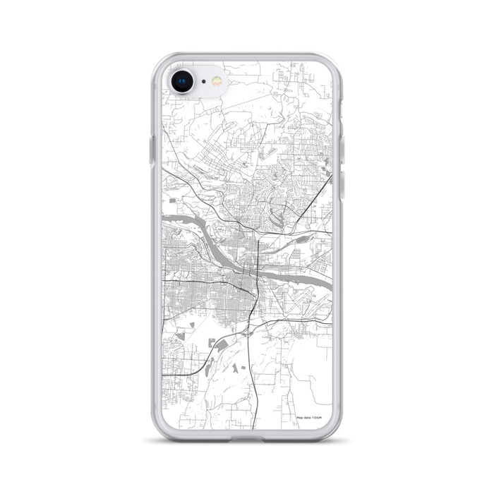 Custom Little Rock Arkansas Map iPhone SE Phone Case in Classic