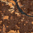 Little Rock Arkansas Map Print in Ember Style Zoomed In Close Up Showing Details