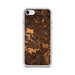 Custom Little Rock Arkansas Map iPhone SE Phone Case in Ember