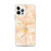 Custom Little Rock Arkansas Map iPhone 12 Pro Max Phone Case in Watercolor
