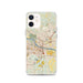 Custom Little Rock Arkansas Map iPhone 12 Phone Case in Woodblock