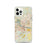 Custom Little Rock Arkansas Map iPhone 12 Pro Phone Case in Woodblock