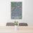 24x36 Little Switzerland North Carolina Map Print Portrait Orientation in Afternoon Style Behind 2 Chairs Table and Potted Plant