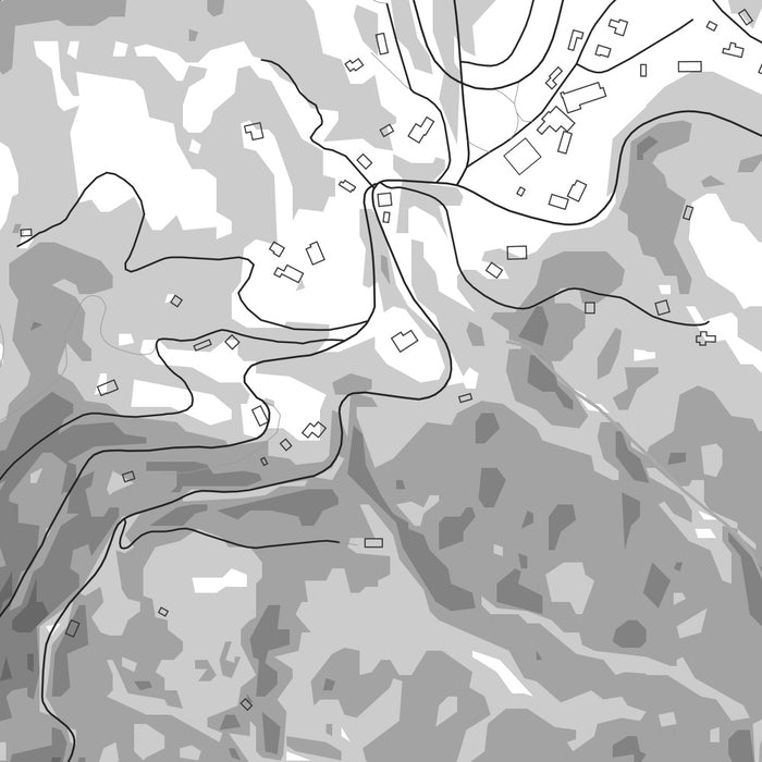 Little Switzerland North Carolina Map Print in Classic Style Zoomed In Close Up Showing Details