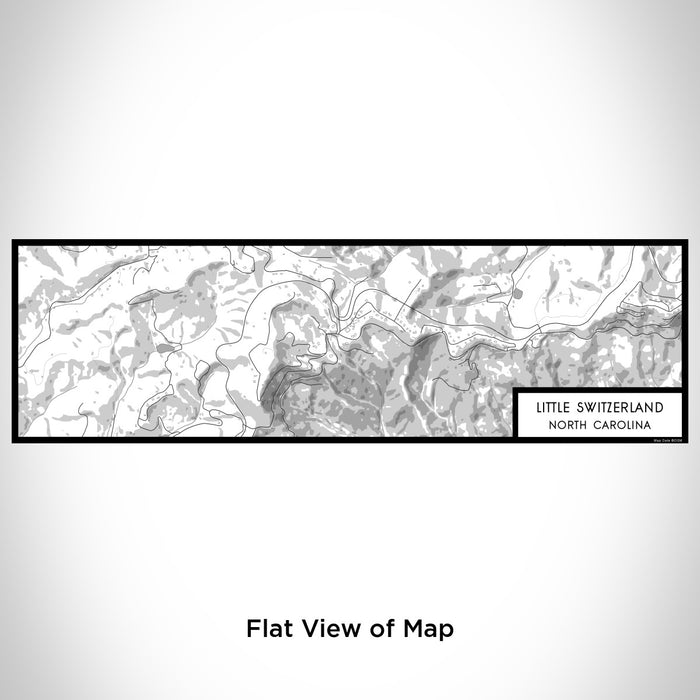Flat View of Map Custom Little Switzerland North Carolina Map Enamel Mug in Classic