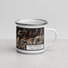 Right View Custom Little Switzerland North Carolina Map Enamel Mug in Ember