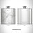 Rendered View of Little Switzerland North Carolina Map Engraving on 6oz Stainless Steel Flask