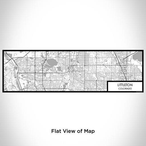 Flat View of Map Custom Littleton Colorado Map Enamel Mug in Classic