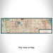 Flat View of Map Custom Littleton Colorado Map Enamel Mug in Woodblock