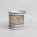 Right View Custom Littleton Colorado Map Enamel Mug in Woodblock