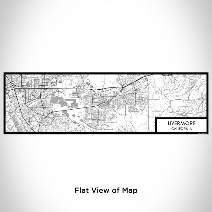 Flat View of Map Custom Livermore California Map Enamel Mug in Classic