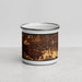 Front View Custom Livermore California Map Enamel Mug in Ember