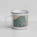 Left View Custom Liverpool England Map Enamel Mug in Afternoon