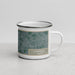 Right View Custom Liverpool England Map Enamel Mug in Afternoon