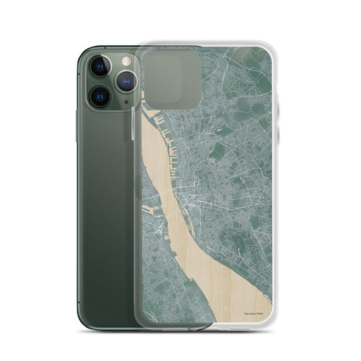 Custom Liverpool England Map Phone Case in Afternoon