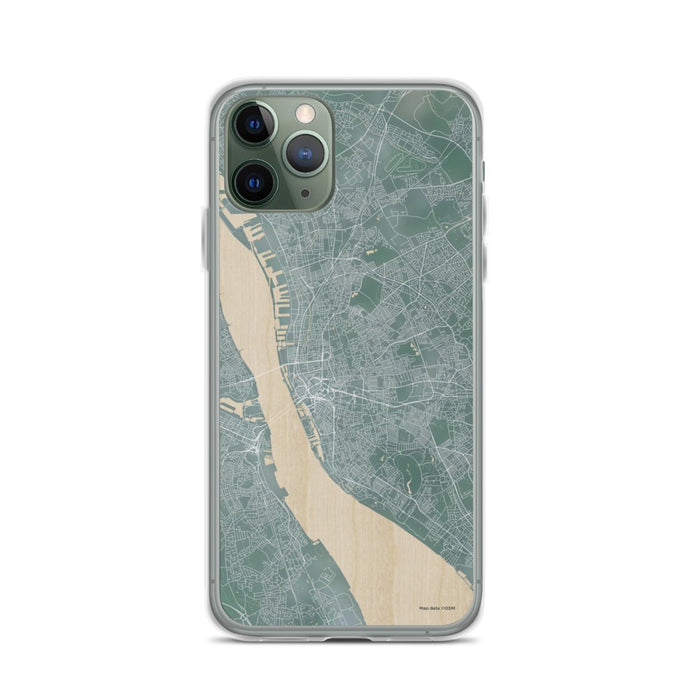 Custom iPhone 11 Pro Liverpool England Map Phone Case in Afternoon