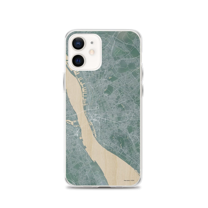 Custom iPhone 12 Liverpool England Map Phone Case in Afternoon