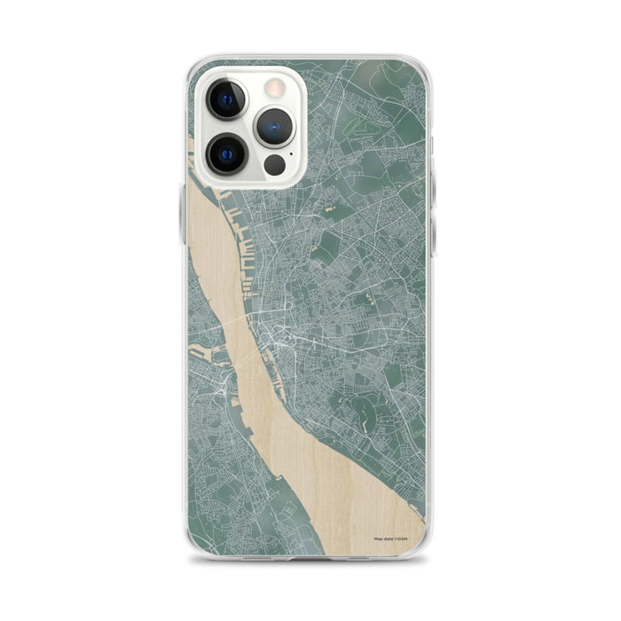 Custom iPhone 12 Pro Max Liverpool England Map Phone Case in Afternoon