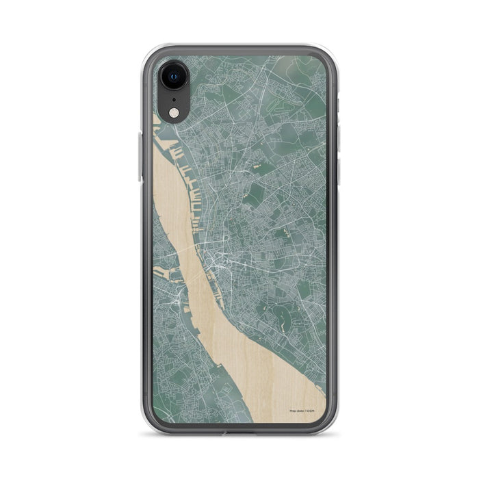Custom iPhone XR Liverpool England Map Phone Case in Afternoon
