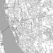 Liverpool England Map Print in Classic Style Zoomed In Close Up Showing Details