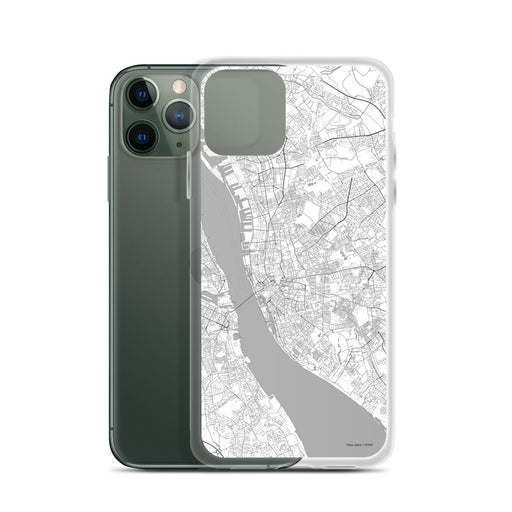 Custom Liverpool England Map Phone Case in Classic