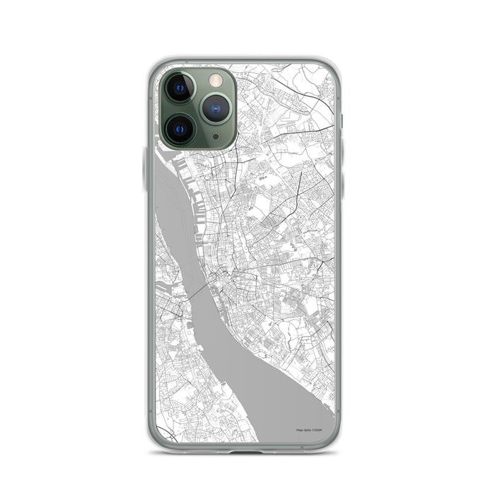 Custom iPhone 11 Pro Liverpool England Map Phone Case in Classic