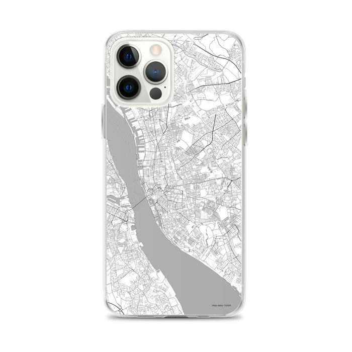 Custom iPhone 12 Pro Max Liverpool England Map Phone Case in Classic