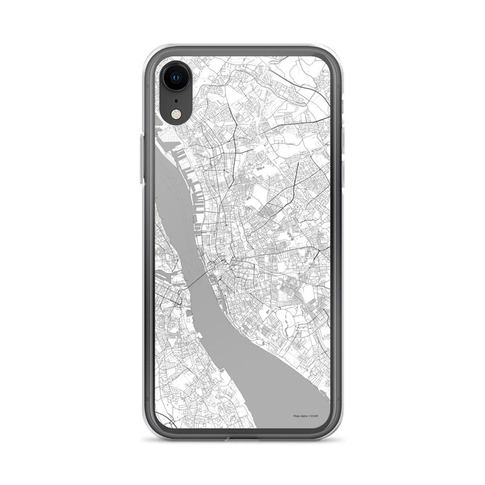 Custom iPhone XR Liverpool England Map Phone Case in Classic