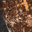 Liverpool England Map Print in Ember Style Zoomed In Close Up Showing Details