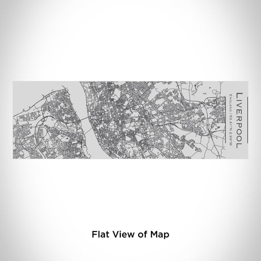 Rendered View of Liverpool England Map Engraving on 10oz Stainless Steel Insulated Cup with Sipping Lid