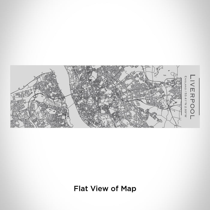 Rendered View of Liverpool England Map Engraving on 10oz Stainless Steel Insulated Cup with Sipping Lid