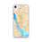 Custom iPhone SE Liverpool England Map Phone Case in Watercolor