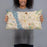 Person holding 20x12 Custom Liverpool England Map Throw Pillow in Woodblock