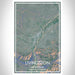 Livingston Montana Map Print Portrait Orientation in Afternoon Style With Shaded Background