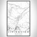 Livingston Montana Map Print Portrait Orientation in Classic Style With Shaded Background