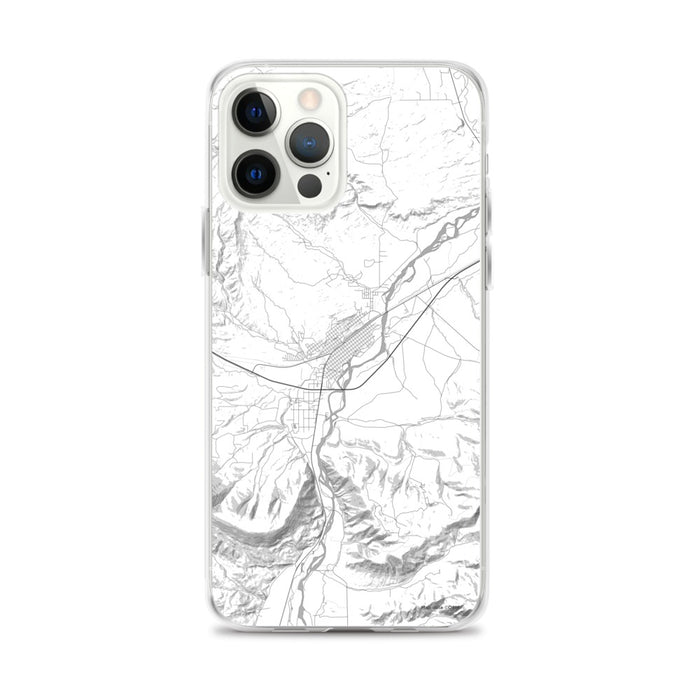 Custom Livingston Montana Map iPhone 12 Pro Max Phone Case in Classic