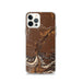 Custom Livingston Montana Map iPhone 12 Pro Phone Case in Ember