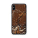 Custom Livingston Montana Map Phone Case in Ember