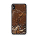Custom Livingston Montana Map Phone Case in Ember