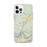 Custom Livingston Montana Map iPhone 12 Pro Max Phone Case in Woodblock