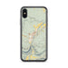 Custom Livingston Montana Map Phone Case in Woodblock