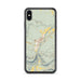 Custom Livingston Montana Map Phone Case in Woodblock