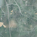 Locust Grove Georgia Map Print in Afternoon Style Zoomed In Close Up Showing Details
