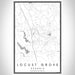 Locust Grove Georgia Map Print Portrait Orientation in Classic Style With Shaded Background