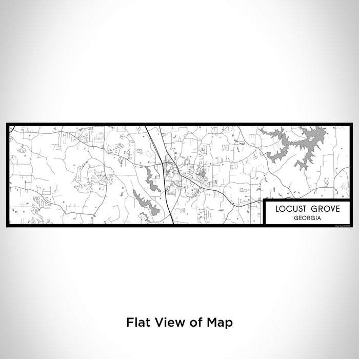 Flat View of Map Custom Locust Grove Georgia Map Enamel Mug in Classic