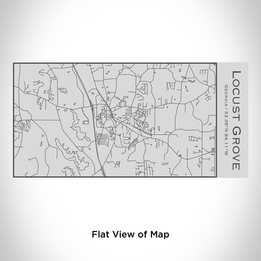 Rendered View of Locust Grove Georgia Map Engraving on 17oz Stainless Steel Insulated Cola Bottle