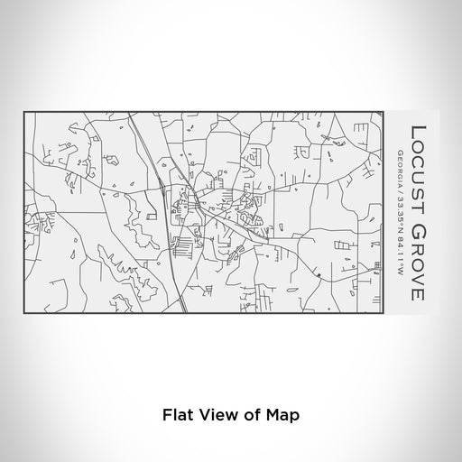 Rendered View of Locust Grove Georgia Map Engraving on 17oz Stainless Steel Insulated Cola Bottle in White